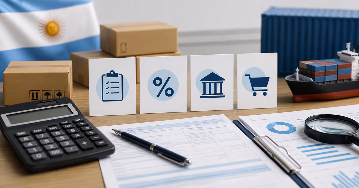 Imagen representativa de la guía: Impuestos de importación en Argentina: qué costos considerar